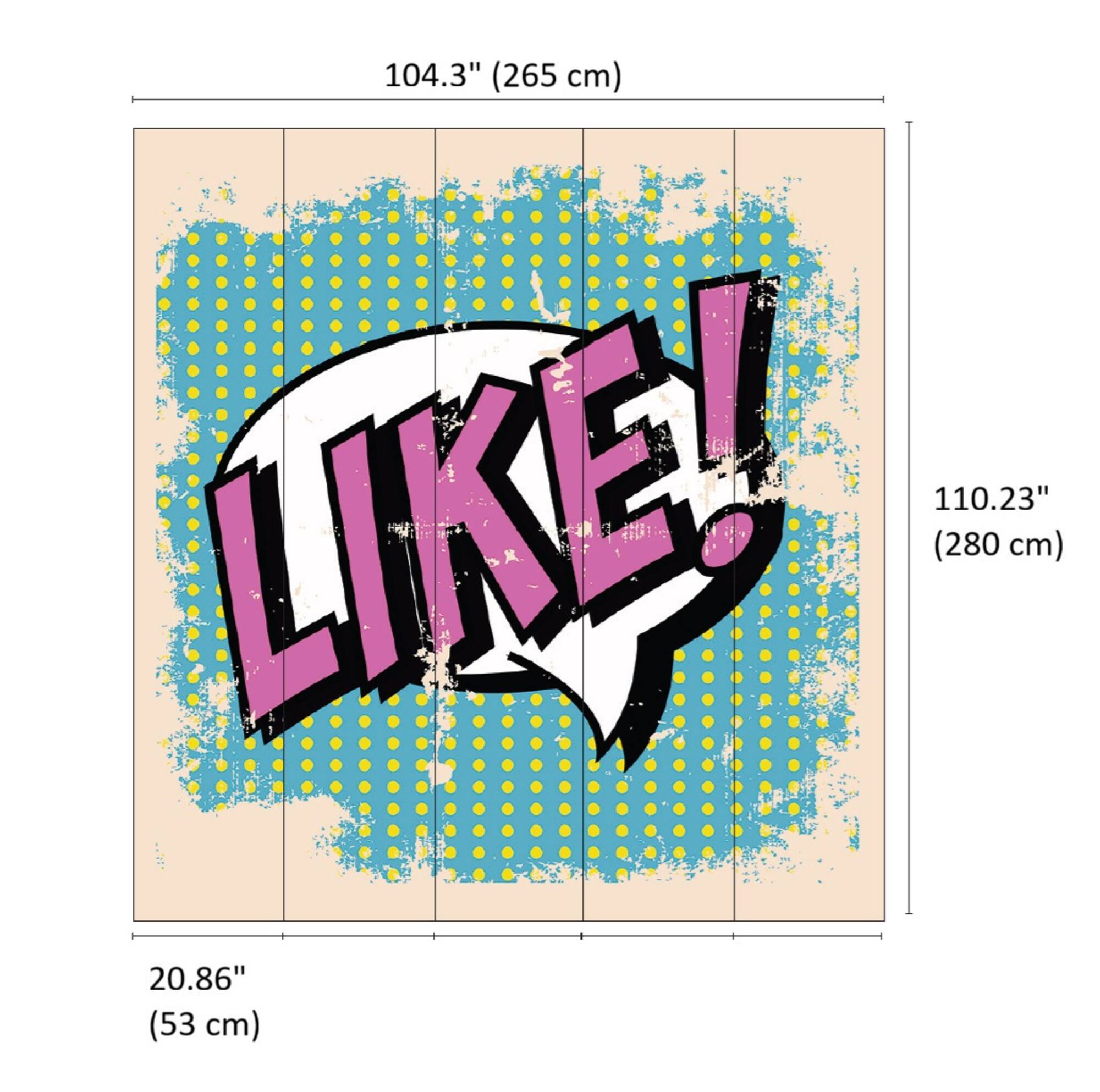 Designs Direct Like Pop Art Wall Mural